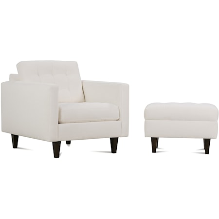 Chair and Ottoman Set