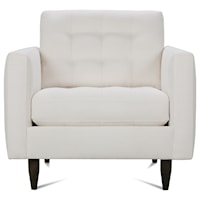 Contemporary Chair with Tufted Seat Back