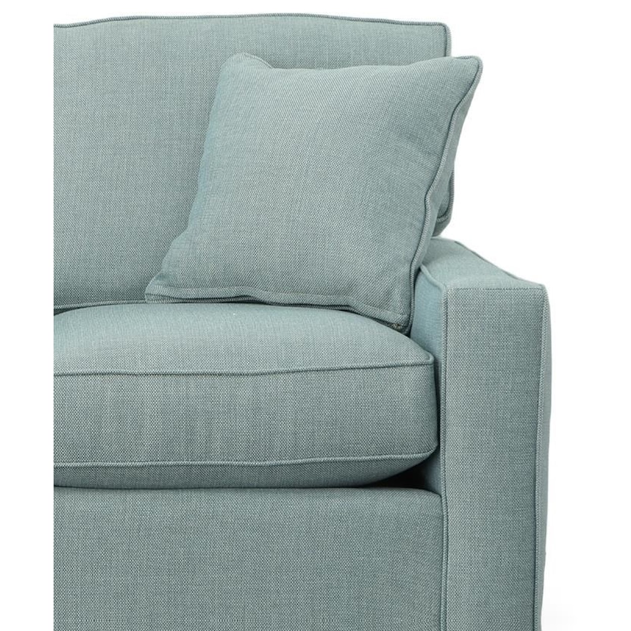 Rowe Monaco Transitional Loveseat with Track Arms