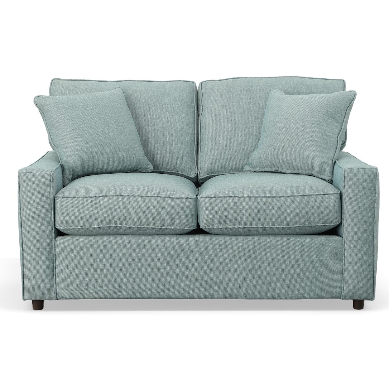 Rowe Monaco Transitional Loveseat with Track Arms