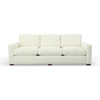 Contemporary 3 Seat sofa with Track Arms