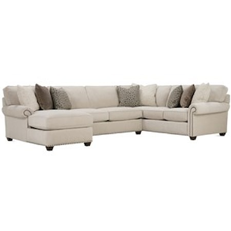 Traditional Three Piece Sectional Sofa