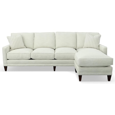 Sofa with Chaise Ottoman