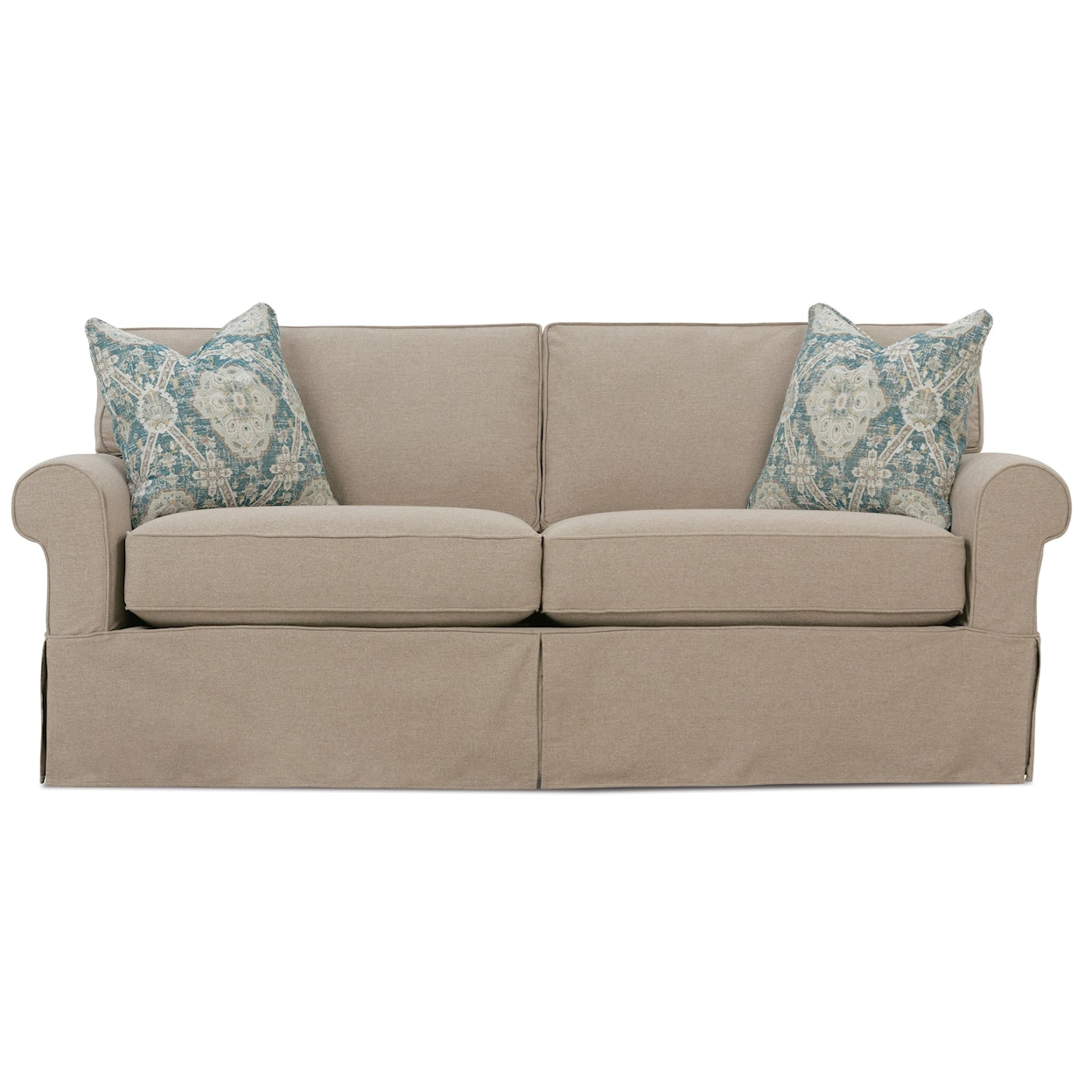 Rowe Nantucket 84" Two Cushion Slipcover Sofa