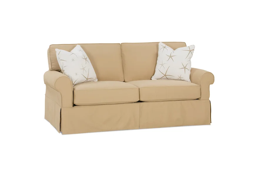 Nantucket 78" Two Cushion Slipcover Sofa by Rowe at Belfort Furniture