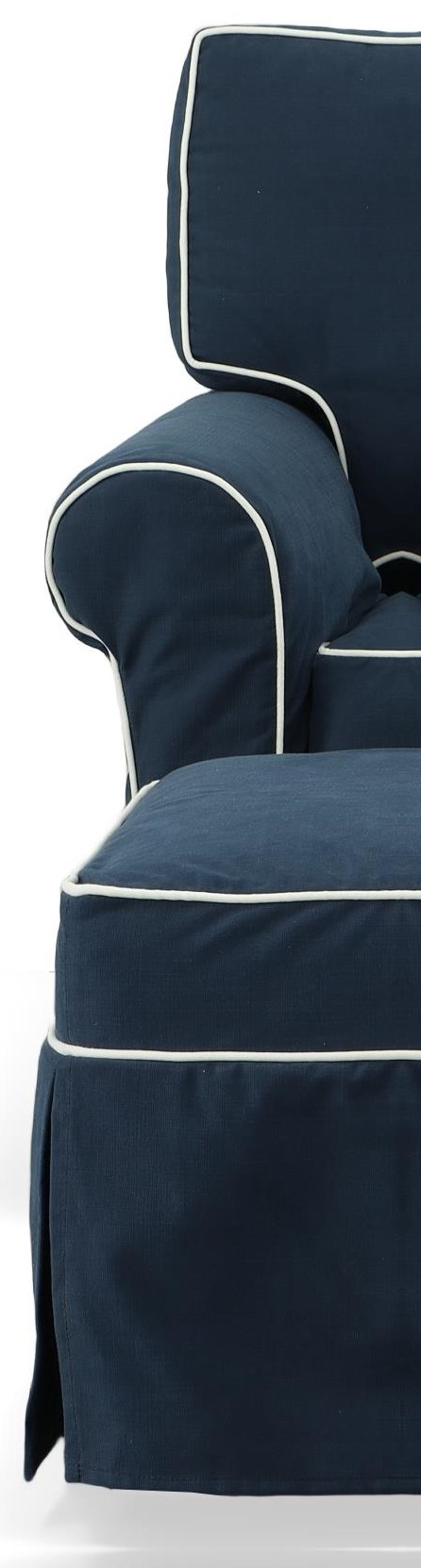 Slipcover Chair and Ottoman