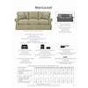 Rowe Nantucket 84" Two Cushion Sleeper Sofa