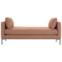 Contemporary Settee with Pillows