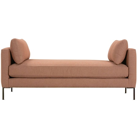 Contemporary Settee with Pillows