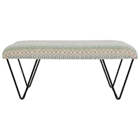 Mid-Century Modern Ottoman with Hairpin Legs