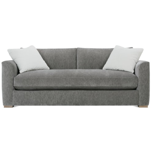 Transitional Sofa with Tapered Arms