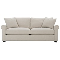 Transitional Sofa with Rolled Arms