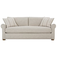 Transitional Sofa with Rolled Arms