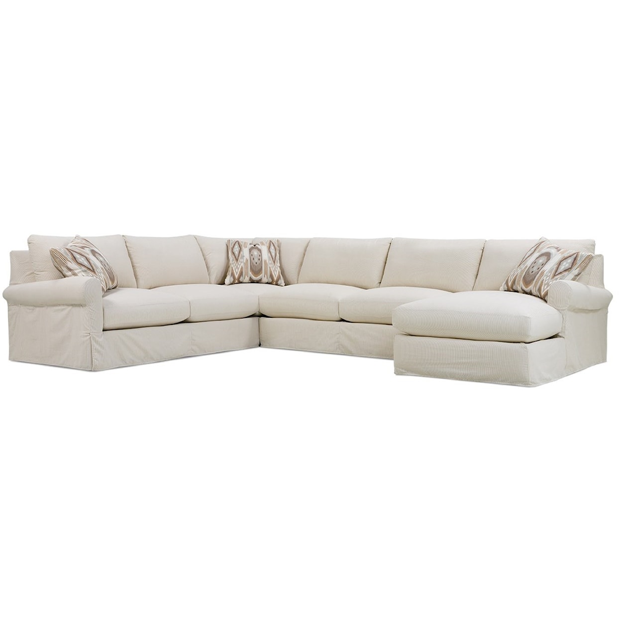 Rowe Aberdeen Slipcovered Sectional Sofa