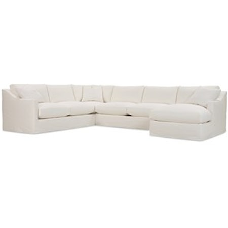 Slipcovered Sectional Sofa 