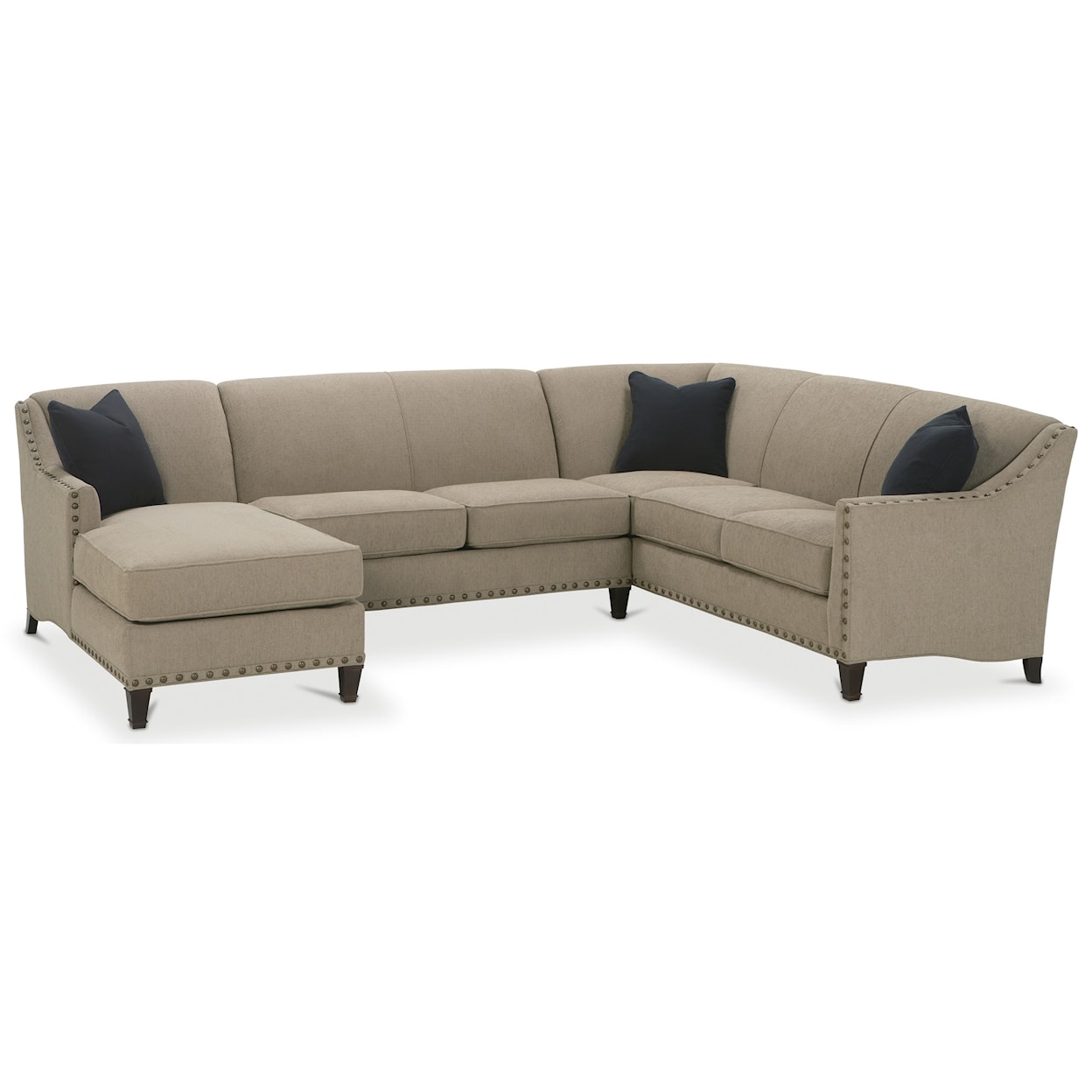 Rowe Rockford Traditional 3 Piece Sectional