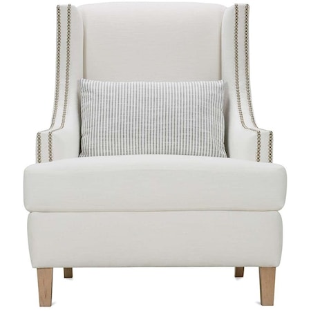 Accent Chair with Nailhead Trim 