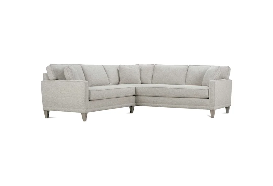 Townsend Bench Seat Sectional by Rowe at Baer's Furniture