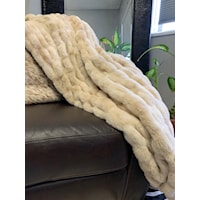 Nuevo Two-Tone Beige Throw