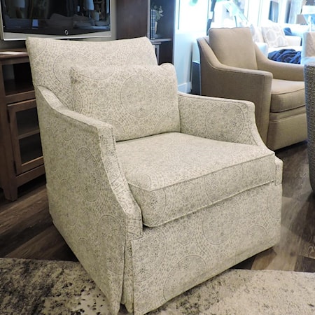 Skirted Swivel Glider Chair