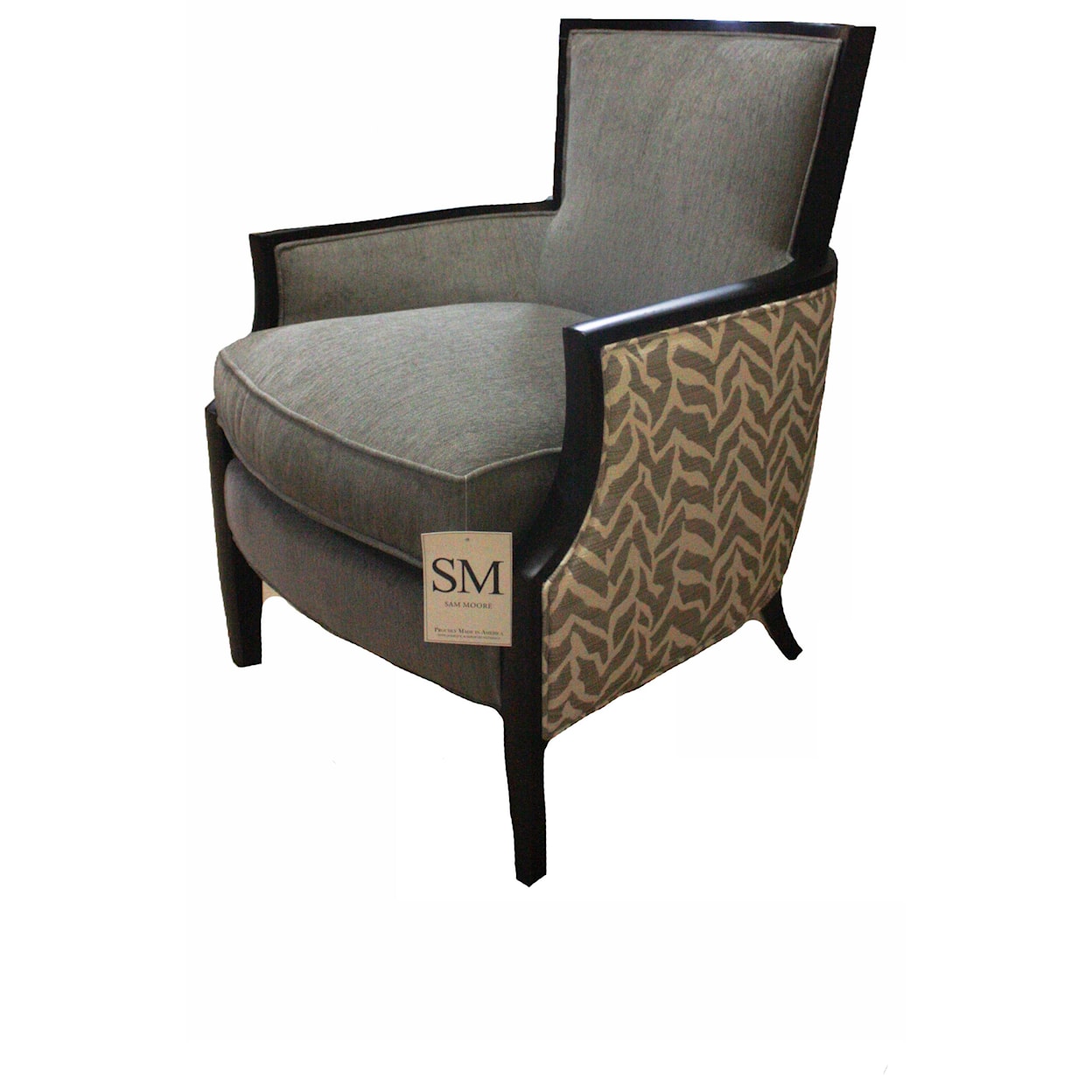 HF Custom Nadia  Upholstered Exposed Wood Chair