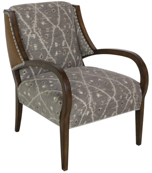 Transitional Customizable Exposed Wood Chair
