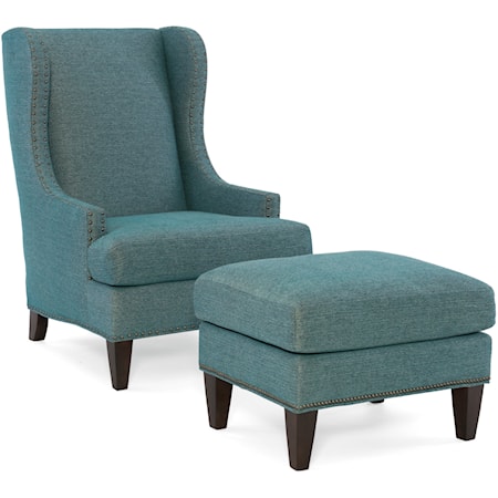 Wing Chair and Ottoman