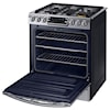 Samsung Appliances Dual Fuel Ranges - Samsung 5.8 cu. ft. Slide-in Dual Fuel Range