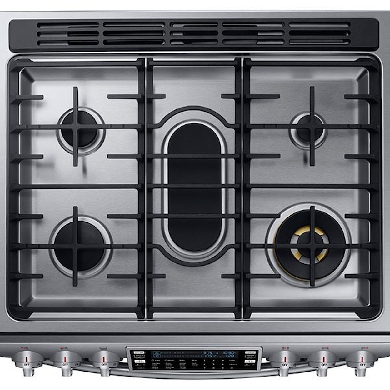 Samsung Appliances Dual Fuel Ranges - Samsung 5.8 cu. ft. Slide-in Dual Fuel Range