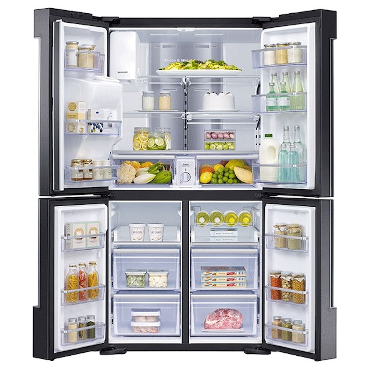 Samsung Appliances French Door Refrigerators 22 cu. ft. Counter Depth 4-Door Flex™ Fridge