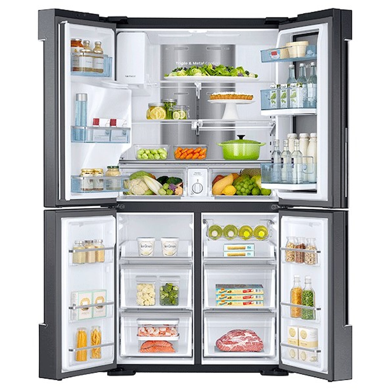 Samsung Appliances French Door Refrigerators 28 cu. ft. 4-Door Flex™ Food Showcase Fridge