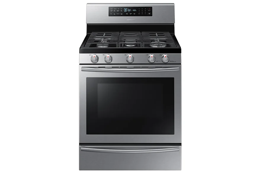 Gas Ranges 5.8 cu. ft. Capacity Convection Range by Samsung Appliances at Furniture and ApplianceMart