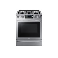 5.8 Cu. Ft. 30" Slide-In Gas Range with True Convection