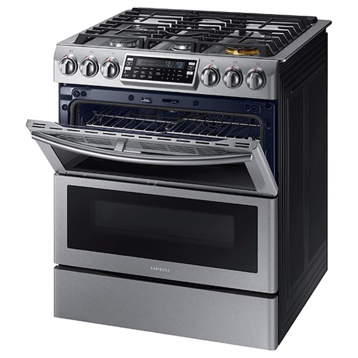 Samsung Appliances Gas Ranges 5.8 cu. ft. Slide-In Gas Flex Duo™ Range