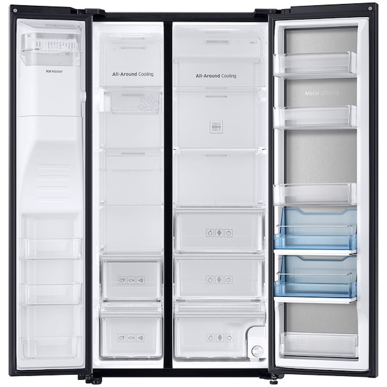 Samsung Appliances Side-By-Side Refrigerators- Samsung 22cu.ft. Counter Depth Side-by-Side Fridge