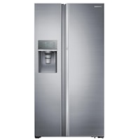 36" Wide, 22 cu. ft. Counter Depth Side-by-Side Refrigerator with Food ShowCase Fridge Door