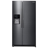 24.7 cu. ft. Side-by-Side Food ShowCase Refrigerator with Metal Cooling