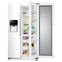 24.7 cu. ft. Side-by-Side Food ShowCase Refrigerator with Metal Cooling