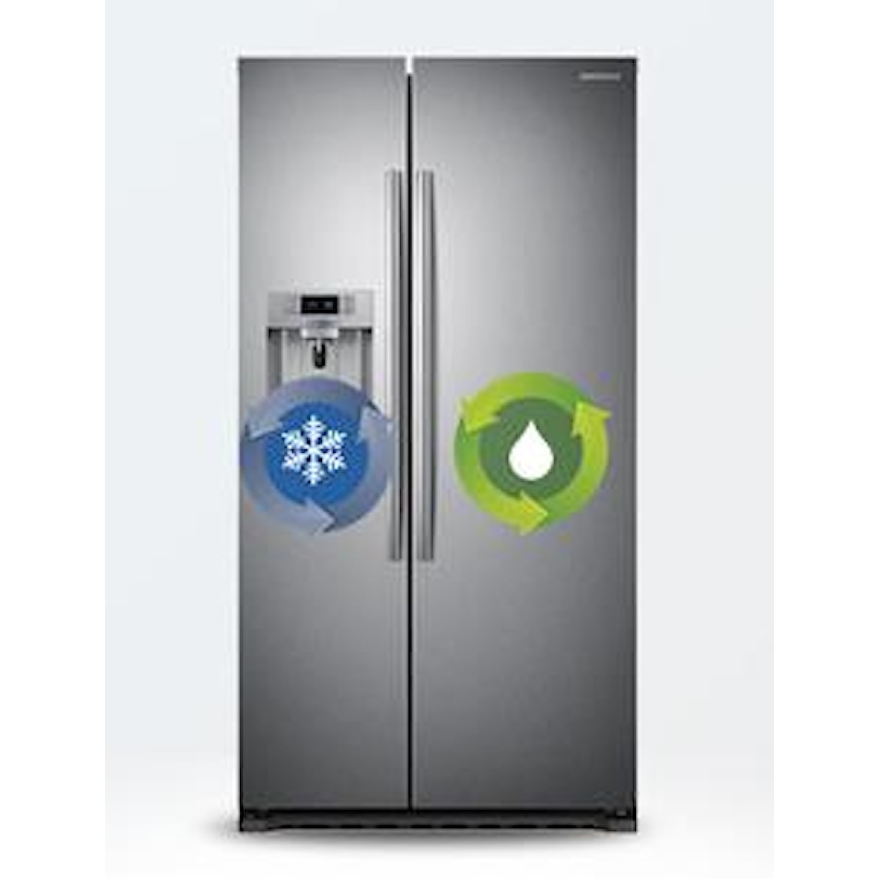 Samsung Appliances Side-By-Side Refrigerators 22cu.ft. Counter Depth Side-by-Side Fridge