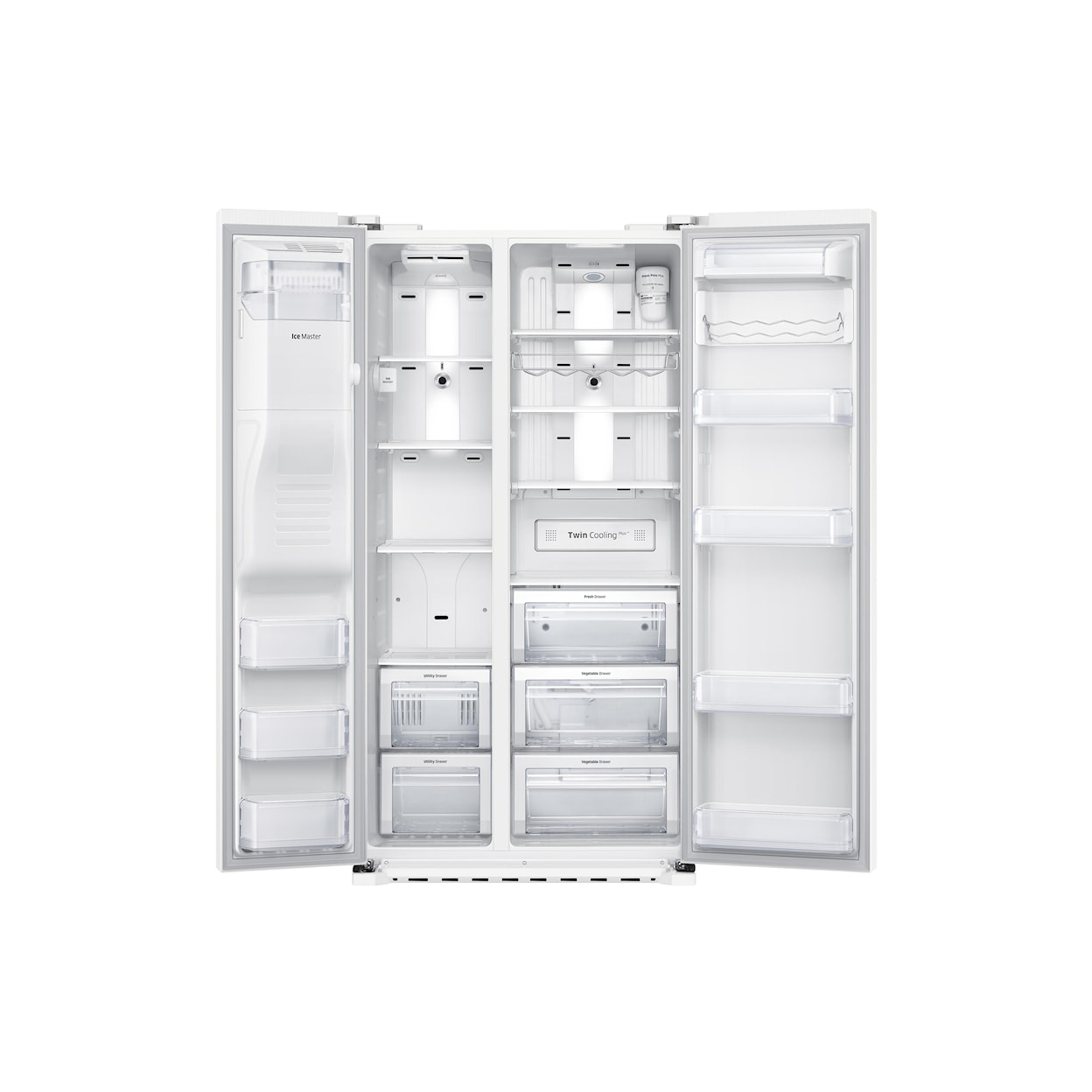 Samsung Appliances Side-By-Side Refrigerators 22cu.ft. Counter Depth Side-by-Side Fridge