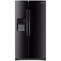 36"-Wide, 25 cu. ft. Capacity Side-By-Side Refrigerator with LED Tower Lighting