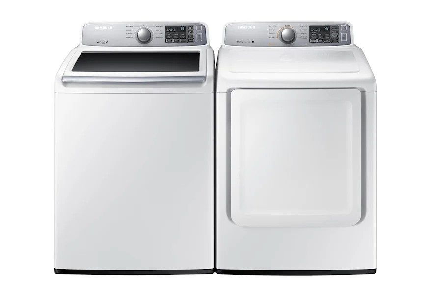 Washer and Dryer Sets Top Load Washer and Front Load Dryer Set by Samsung Appliances at VanDrie Home Furnishings