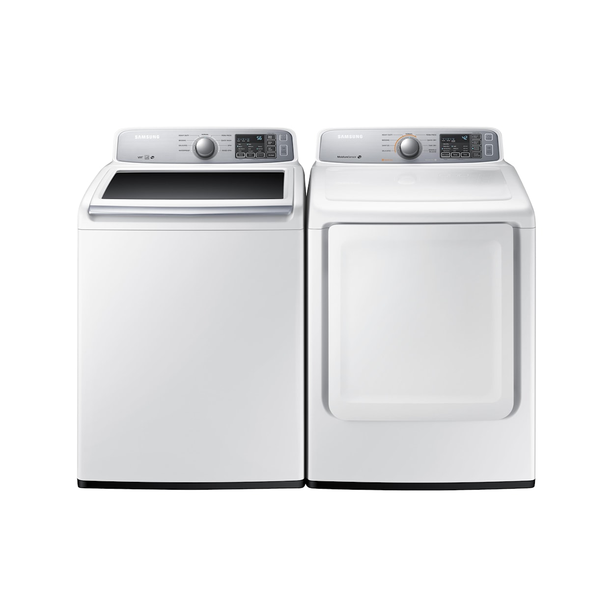 Samsung Appliances Washer and Dryer Sets Top Load Washer and Front Load Dryer Set