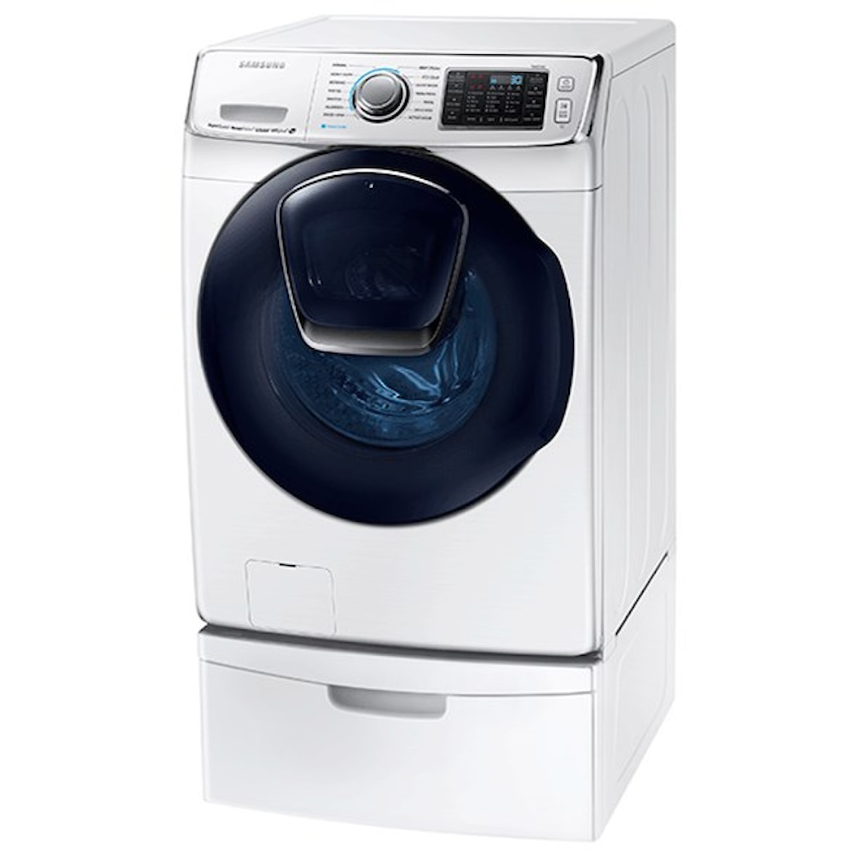 Samsung Appliances Front Load Washers - Samsung WF7500 5.0 cu.ft. AddWash™ Front Load Washer