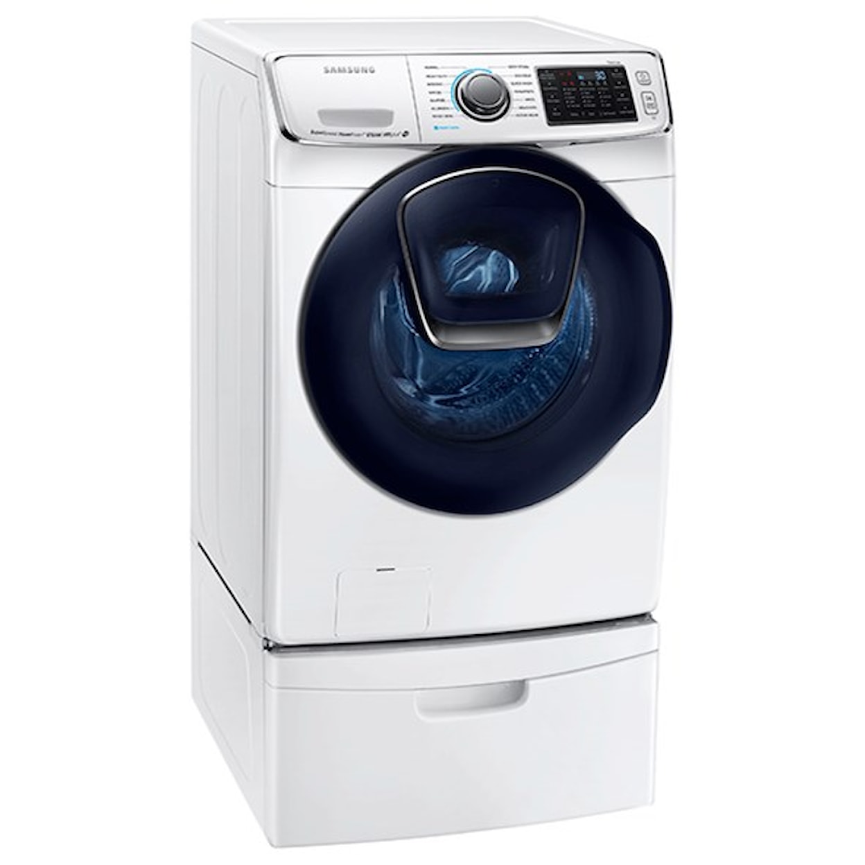 Samsung Appliances Front Load Washers - Samsung WF7500 5.0 cu.ft. AddWash™ Front Load Washer