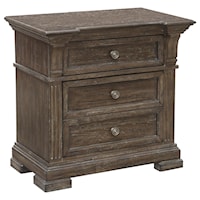 Traditional Nightstand with Drawers