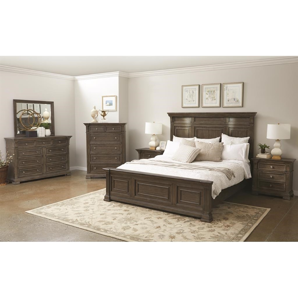 Samuel Lawrence Arlington King Panel Bed