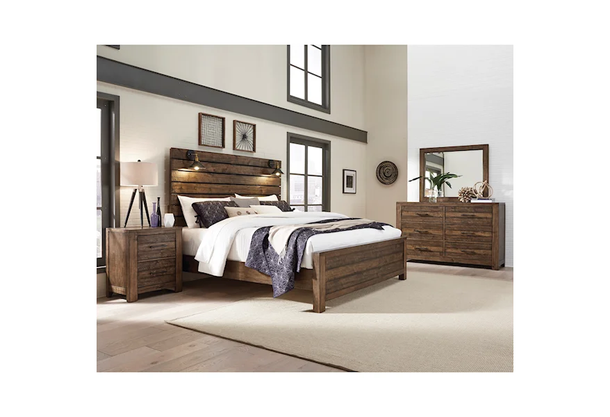 Dakota Queen Bedroom Group by Samuel Lawrence at Furniture Fair - North Carolina