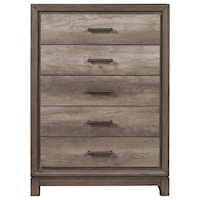 Transitional Chest with 5 Drawers