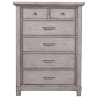 6 Drawer Chest with Iron Hardware